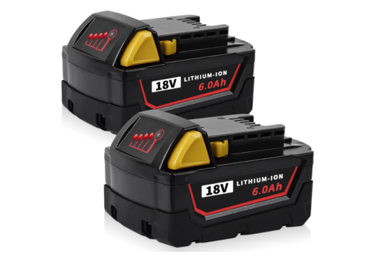 6.0Ah replacement batteries for Milwaukee tools