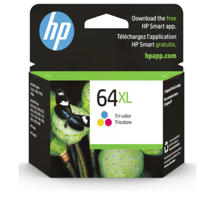 HP 64XL N9J91AN Tri-color high yield ink cartridge