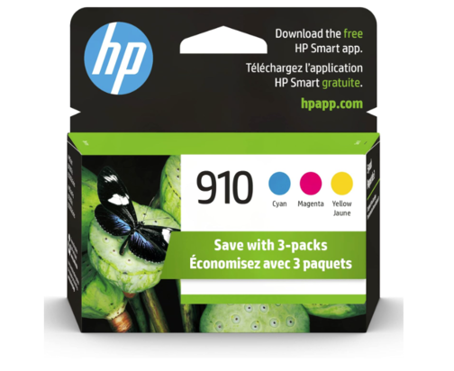 HP 910XL 3YN97AN cyan, magenta, yellow ink cartridges (3-pack)