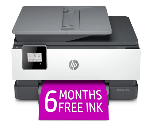 HP Office Jet 8015e color all in one printer