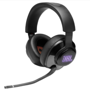 JBL quantum 400 gaming headphones with USB and game chat balance dial