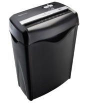 Amazon Basics 6 Sheet Cross Cut Paper and Credit Card Home Office Shredder with 3.8 Gallon Bin, Black