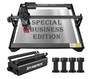 ATOMSTACK A5 Pro Commercial Laser Engraver and R3 Laser Engraver Rotary Roller, 5W Output Power Laser Cutter, Laser Engraver Y-axis Rotary Roller Engraving Module for Engraving Cylindrical Objects