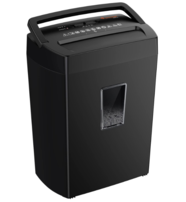 Bonsaii 12-Sheet Cross Cut Paper Shredder, 5.5 Gal Home Office Heavy Duty Shredder for Paper, Credit Card, Mails, Staples, with Transparent Window, High Security Level P-4