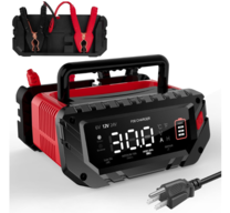 YHCHKJ 30 Amp Battery Charger, 6V/12V/24V Smart trickle Charger,car Battery Charger,Lithium, Lifepo4, Lead Acid (AGM/Gel/SLA...) Battery maintainer, desulfurizer