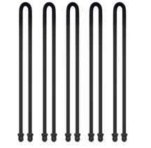 5 Pcs 18-Inch Original Silicone black