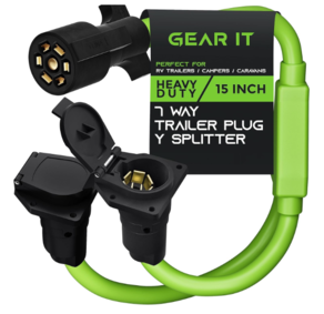 0004 GEARIT 7 wire blade style y adapter 1 male, 2 females