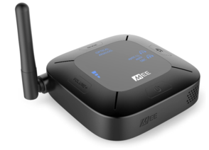 0004 MEE audio Connect Hub Bluetooth Transmitter/Receiver with Audio Pass-Through for TV/Home Stereo with 3.5mm Jack/AUX/RCA/Optical Input; USB Multi-stream Bluetooth Adapter for Dual Headphones/Speakers