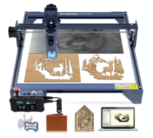 ATOMSTACK A10 Pro 50W Laser Engraver 10W Engraving Machine with Terminal Panel for Offline Engraving, Fixed-Focus Spot for Metal, Wood, 410x400mm Engraving Area