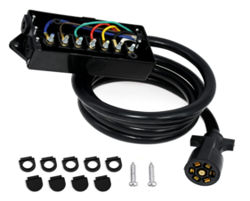 0005 Miady Heavy Duty 7 Way Trailer Plug with Weatherproof Junction Box