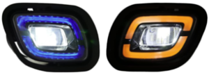 Freightliner Cascadia 2008-2017 fog lights blue and yellow
