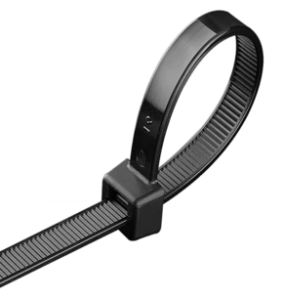 48 inch black Large cable ties heavy duty outdoor use 250 lbs thick Nylon plastic Zipties 18 pcs