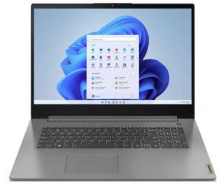 0007 Lenovo IdeaPad 3 17.3" HD+ Notebook Computer, Intel Core i3-1115G4 Dual-core (2 Core) 3 GHz, 8GB RAM, 256GB SSD, Windows 11 Home, Arctic Gray