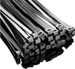 24 inch, Large Zip Ties with 200 lbs Tensile Strength, Big Cable Ties, Black, 50 Pack
