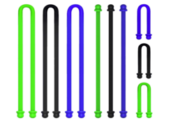 9 Pcs Silicone Twist Ties