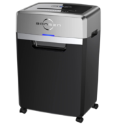 BONSEN Heavy Duty Paper Shredder, 24-Sheet Cross-Cut Shredder, 40-Min Continuous Running Time, Commercial Grade Shredder for Office, 9-Gallon Big Basket, 55dB Super Quiet, P-4 High Security