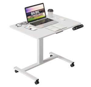 0010 motorized office desk with casters