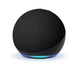 Echo Dot (5th Gen, 2022 release) With bigger vibrant sound, helpful routines and Alexa Charcoal