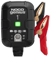 NOCO GENIUS1, 1A Smart Car Battery Charger, 6V and 12V Automotive Charger, Battery Maintainer, Trickle Charger, Float Charger and Desulfator for Motorcycle, ATV, Lithium and Deep Cycle Batteries