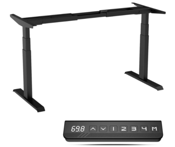 0014 black frame only motorized desktop