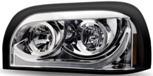 Trux Accessories 27in. x 15in. Freightliner Century Driver's Side Halogen Projector Semi-Truck Headlight
