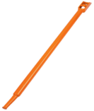 AUTOSwpozo Winch Bar, Combination Winch Bars with Square Head for Flatbed Trailer Winches and Trucks, Painted Carbon-Steel Construction Winch Bar with No-Slip Handle, 1 Pack (Orange)