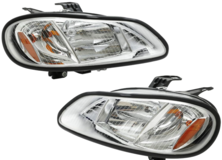 SUPERFASTRACING Pair Headlights Headlamps Left & Right Set Replacement for 2004-2013 Freightliner M2