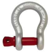 Crosby 1018473 Carbon Steel G-209 Screw Pin Anchor Shackle, Galvanized, 3-1/4 Ton Working Load Limit, 5/8" Size