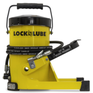 LockNLube G. Gun Grease Gun - Quick and Easy Greasing - 10 Foot Flex Hose - LockNLube Grease Coupler Included - no Mess, no Waste - Industrial Strength Construction - 10,000 Psi Foot Operated