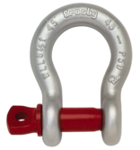 Crosby 1018534 Carbon Steel G-209 Screw Pin Anchor Shackle, Galvanized, 8-1/2 Ton Working Load Limit, 1" Size
