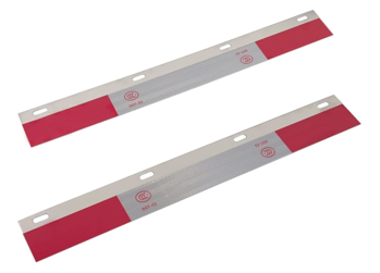 0028 ASTAMOTOR 2 pcs alumminum mud flap reflector