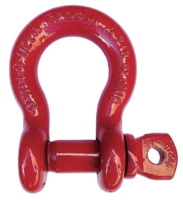 Crosby 1018507 Carbon Steel S-209 Screw Pin Anchor Shackle, Self-Colored, 4-3/4 Ton Working Load Limit, 3/4" Size