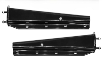 0032 Grandroad Auto 2 pcs black 30 inch straight mud flap hangers