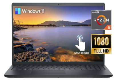 0034 Dell Inspiron 15 3535 15.6" Touch Screen FHD Business Laptop, AMD Ryzen 5 7530U Processor (Beats i7-1165G7) 64GB RAM 1TB PCIe SSD USB-C,WI-FI, Bluetooth, HDMI, Win11 Carbon Black