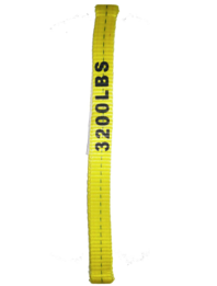 Everest C1150 1" x 3' Endless Sling, Lifting Sling, Endless Flat Sling Yellow Webbing 3200 lbs