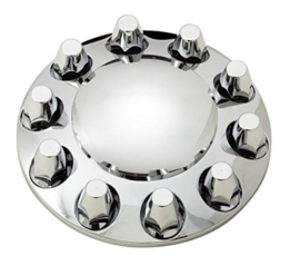 0042 Chrome ABS Front Axle Cover with 33mm Screw-in Nut Cover for Semi Truck