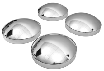 0044 SEPEY 8 Inch Chrome Dome style Rear Axle Cap Wheel Covers