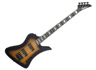 0049 Jackson JS Series Kelly Bird Bass JS2, Tobacco Burst, Amaranth Fingerboard