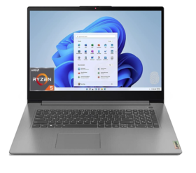 0010 Lenovo IdeaPad 3 Laptop, 17.3" FHD Display, AMD Ryzen 5 5625U Hexa-core 2.30 GHz, AMD Radeon Vega 7, 16GB DDR4 3200MHz, 512GB NVMe SSD, WiFi6, Fingerprint, Webcam, Type-C, SPS HDMI Cable, Win 11 Home