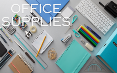 office supplies button for office supplies page