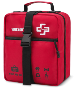 VRIEXSD 400 Piece Large First Aid Kit Premium Emergency Kits for Home, Office, Car, Outdoor, Hiking, Travel, Camping, Survival Medical First Aid Bag, Red