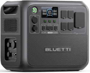 BLUETTI AC200L Portable Power Station, 2048Wh Solar Generator, Expandable to 8192Wh w/ 5 2400W AC Outlets (3600W Power Lifting), 30A RV Output, LiFePO4 Battery Backup for Home Use, Emergency, RV Life