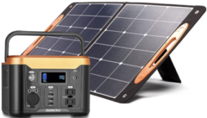 Duracell Power Station 300 with 100W Solar Panel for Power Outages, Emergency Kits, Home Electronics and Outdoor Use