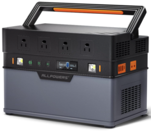 ALLPOWERS S1500 Portable Power Station 1500W (Peak 3000W), 1092Wh Solar Generator with 4 AC Outlets, PD 100W USB-C, 0-100% In 3 Hrs, Emergency Power Supply for Home Outdoor Camping RV CPAP
