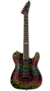 ESP LTD Eclipse '87 Electric Guitar - Rainbow Crackle
