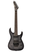 ESP 7 String LTD Deluxe M-1007 Electric Guitar, See Thru Black Sunburst Satin