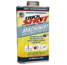 Premium USA-Made Cutting Oil & Fluid | 8 oz. Metal Can with Nozzel Cap | Non-Toxic, Eco-Friendly, NSF H1 & USDA Certified | Ideal for Metal Cutting, Tooling, and Machinist Applications by Trick Shot