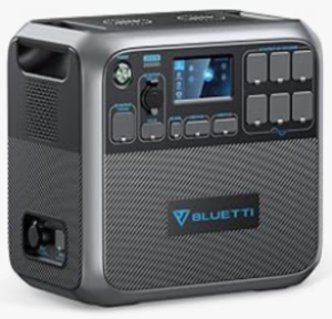 BLUETTI AC200P Portable Power Station, 2000Wh LiFePO4 Battery Backup w/ 6 2000W AC Outlets (4800W Peak), Solar Generator for Outdoor Camping, RV Travel, Home Use (Solar Panels Optional)