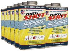 Premium USA-Made Cutting Oil & Fluid | 12 Unit Case - 8 oz. Metal Can | Non-Toxic, Eco-Friendly, NSF H1 & USDA Certified | Ideal for Metal Cutting, Tooling, and Machinist Applications by Trick Shot