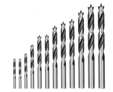 OWL TOOLS Brad Point Wood Drill Bit Set